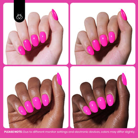 Beetles Neon Whispers close-up texture showing even coverage and high-gloss benefit