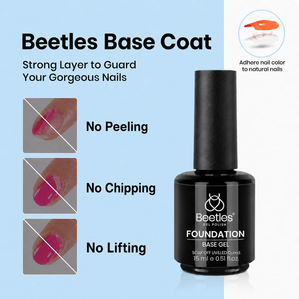 Beetles no-wipe top coat glossy finish preventing chips and preserving shine