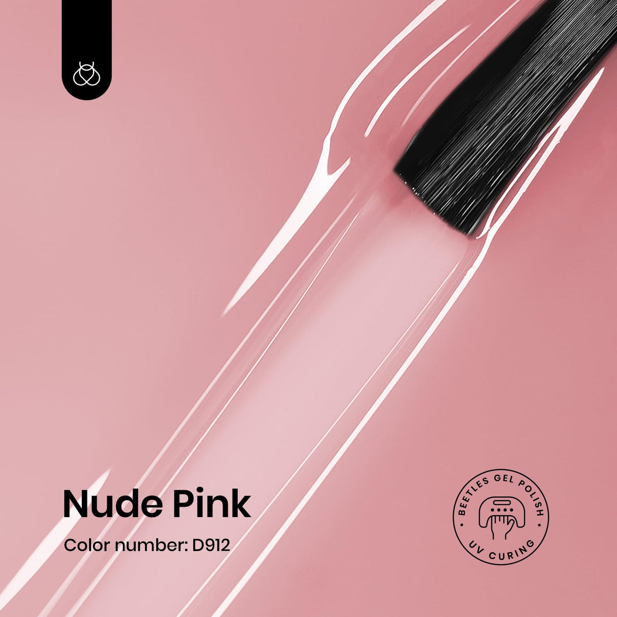 beetles brush stroke of jelly pink showing buildable translucence and smooth application