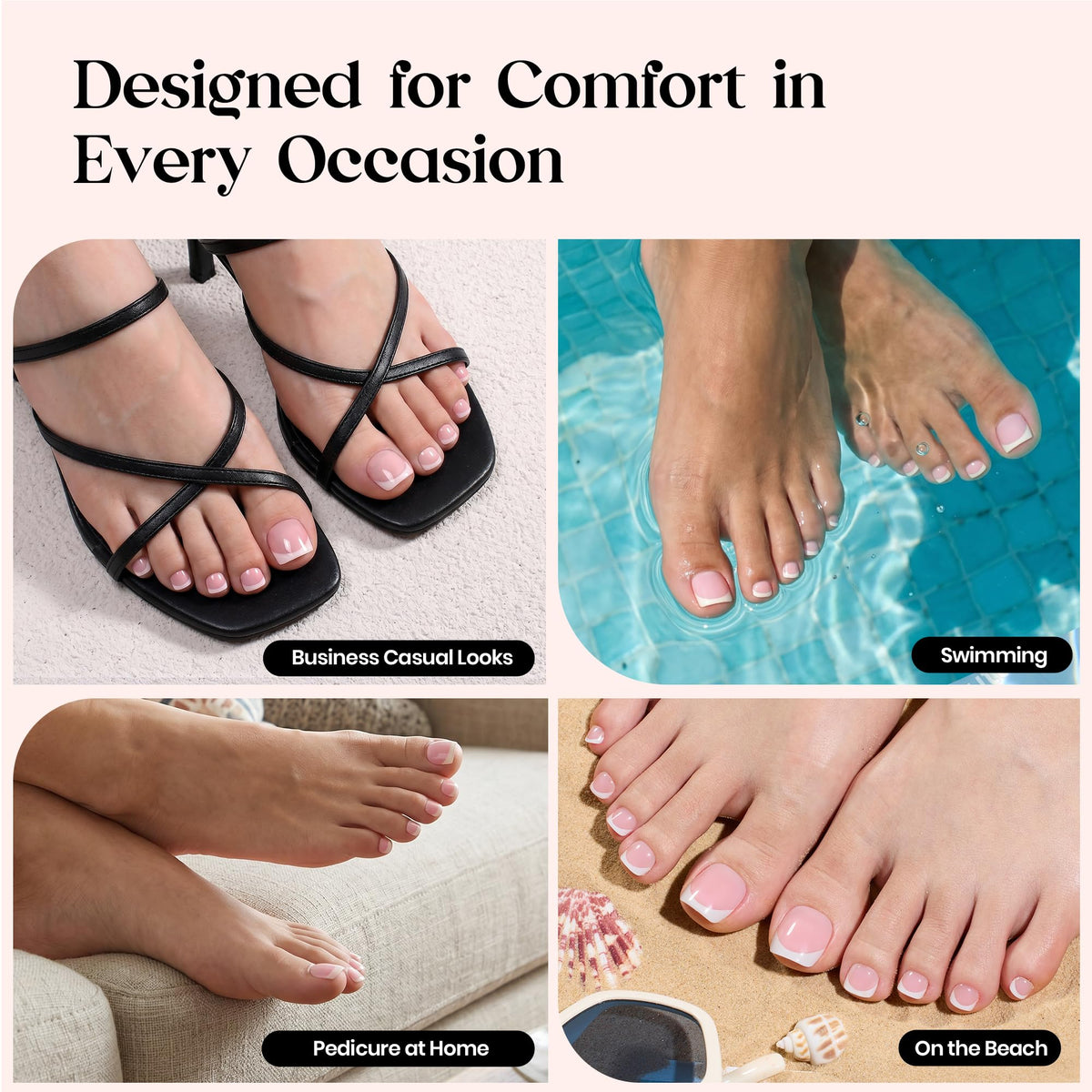 Beetles Gel Polish open kit showing multiples per size for easy replacements