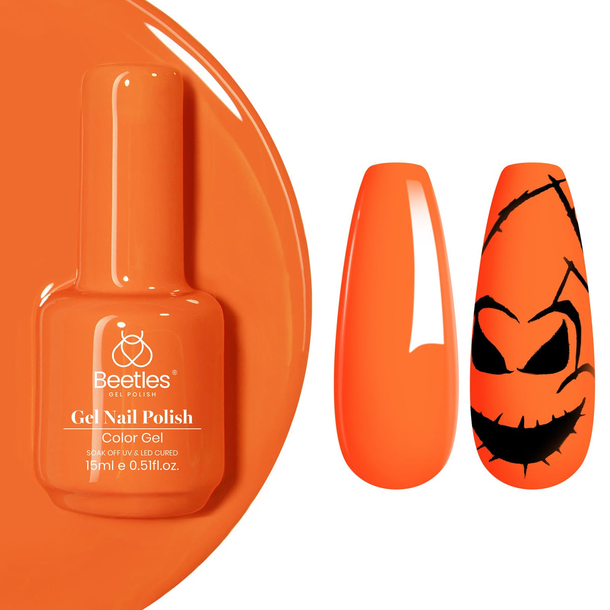 beetles bottle beside ruler showing 15ml size and travel-friendly scale