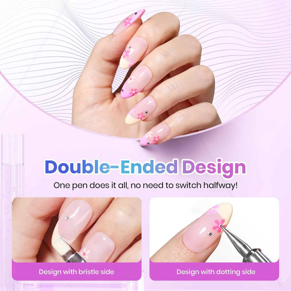 Beetles Gel Polish pearls and bowknot stickers displayed for quick decorative nail finishes