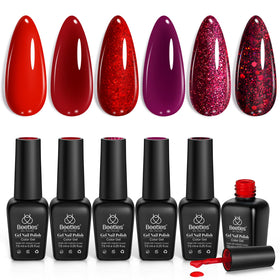 beetles front packaging showing six gel polish bottles and gift-ready box benefit: easy gifting
