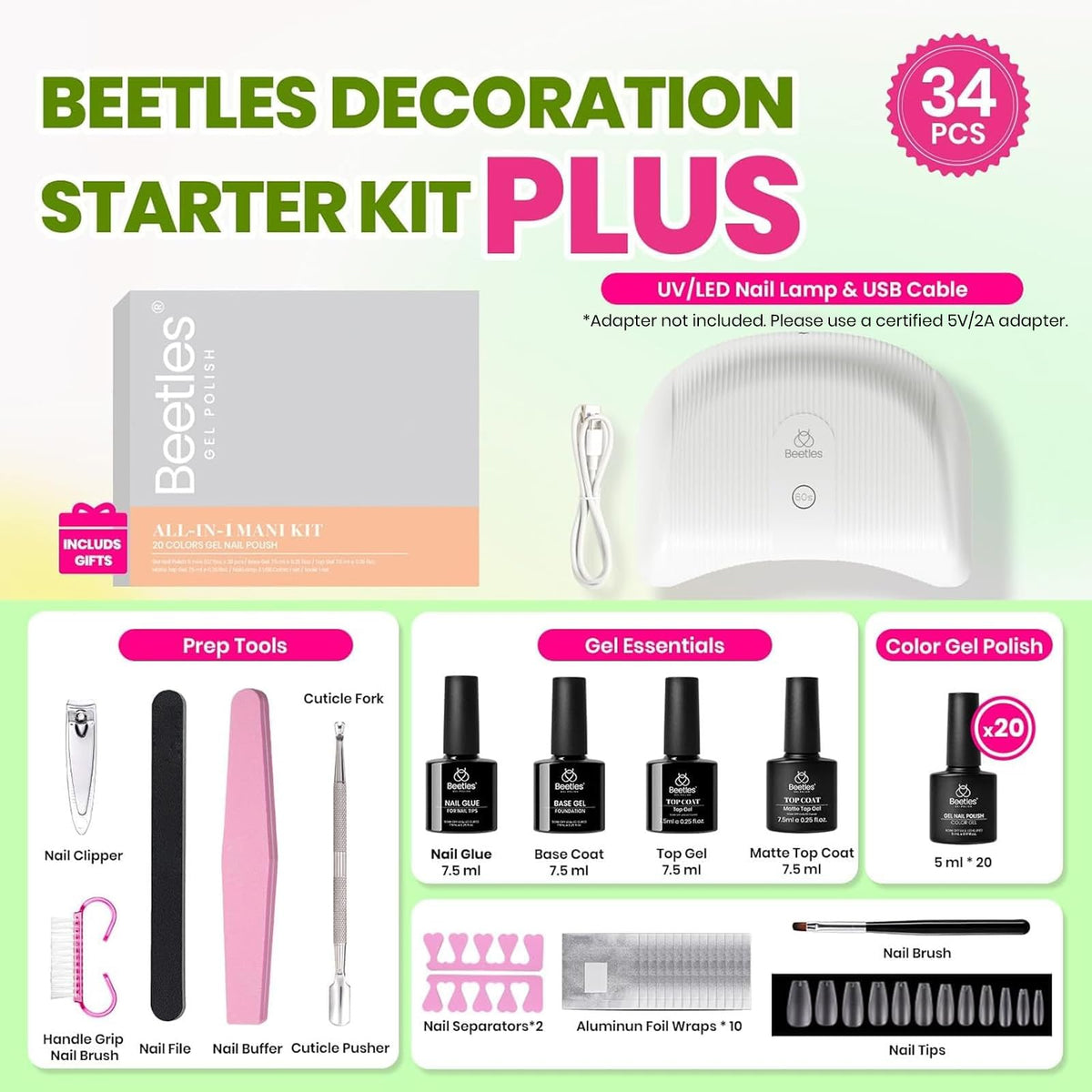 beetles polish color array of 20 gel shades displayed, wide palette for creative looks