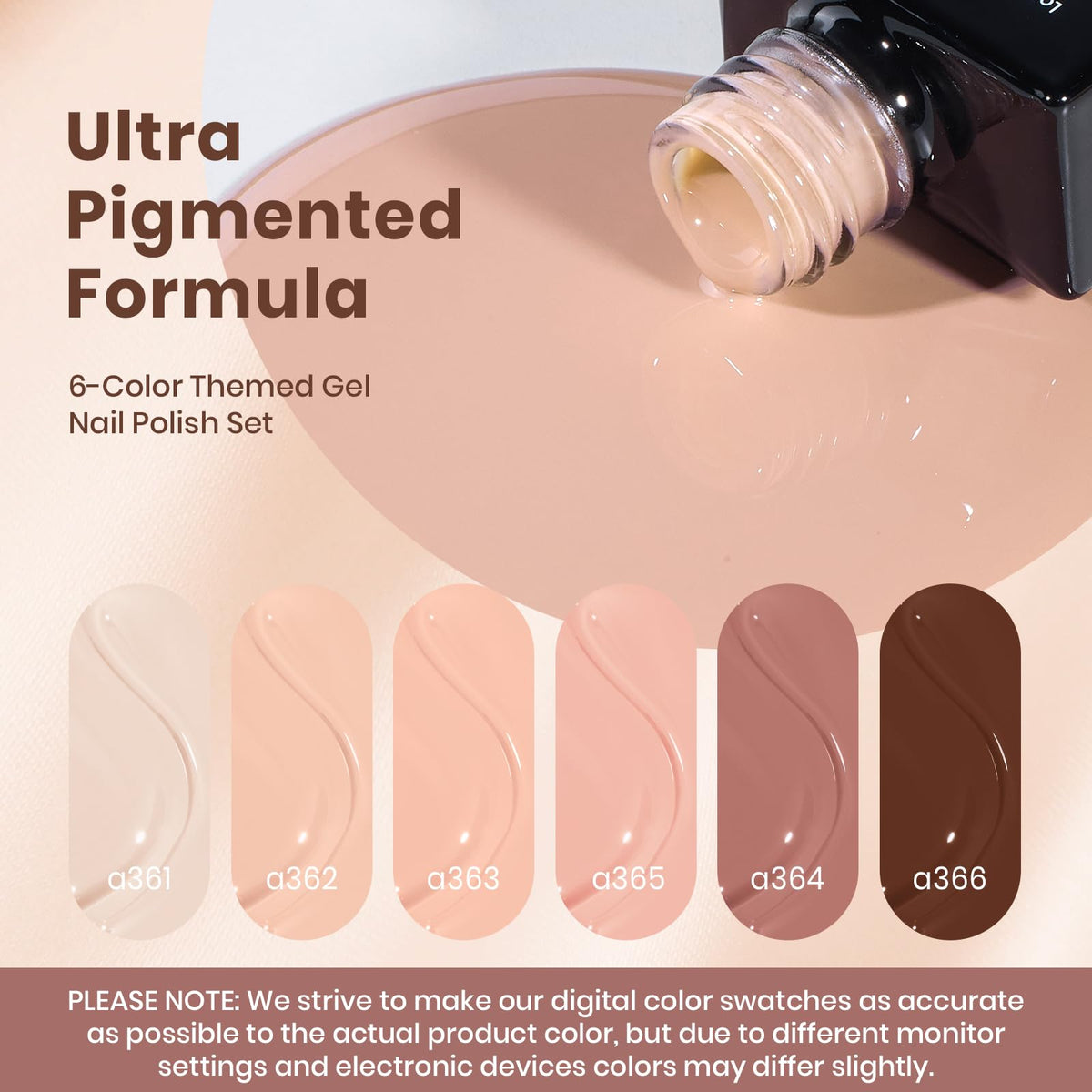 beetles polished nails on model hand showing natural nude finish and long-wear benefit
