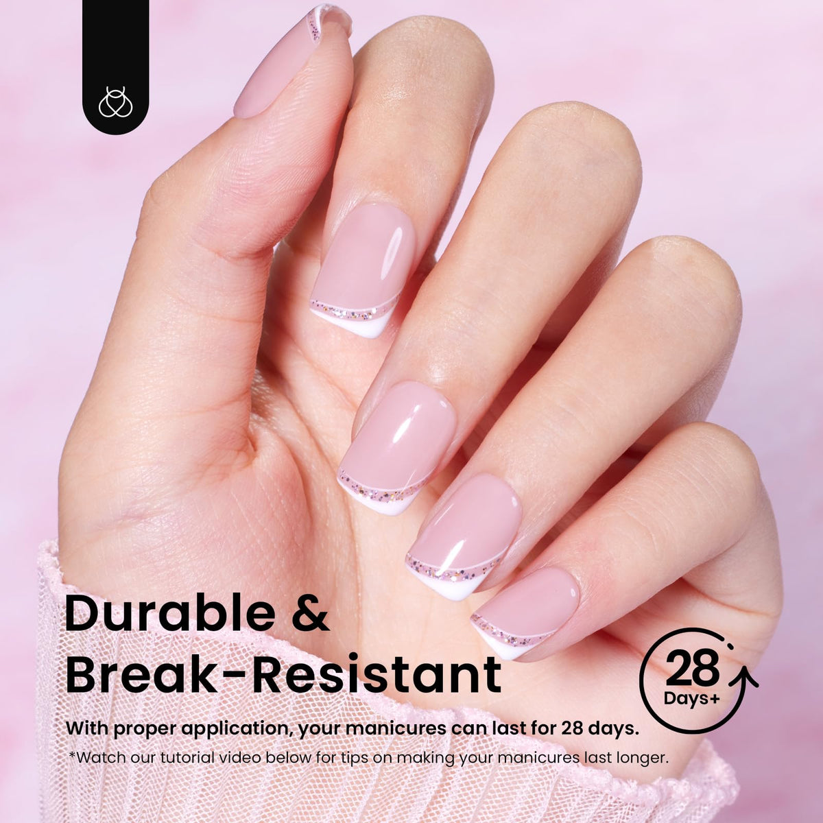 Beetles application demo of press-on tips for fast salon-style nails