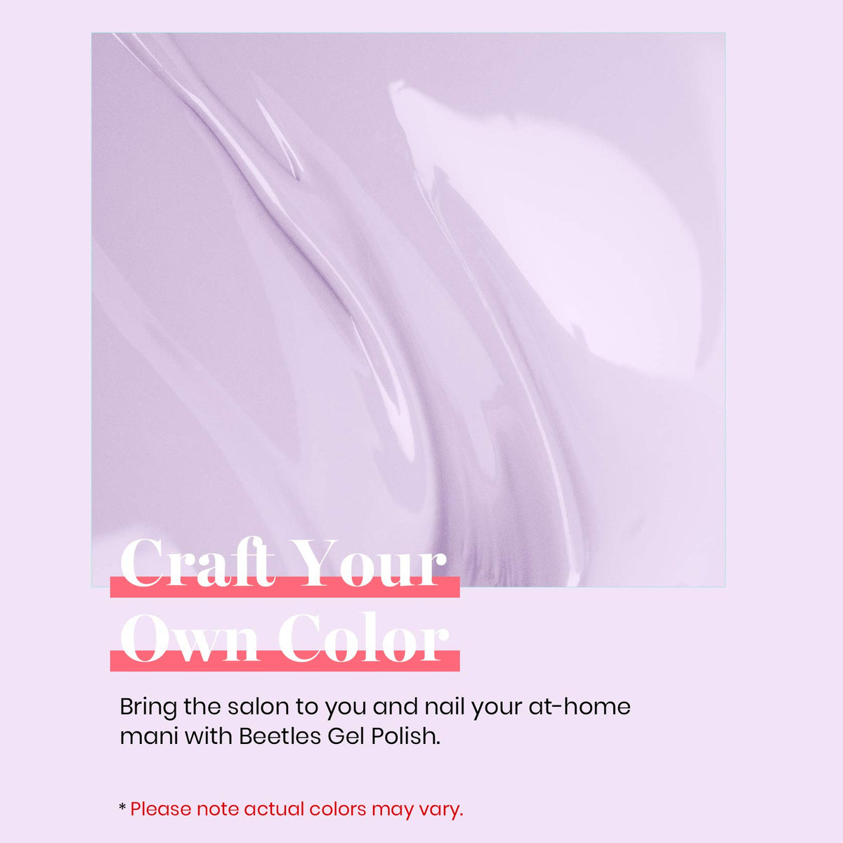 Beetles Gel Polish with lamp and tools suggesting easy at-home application benefit