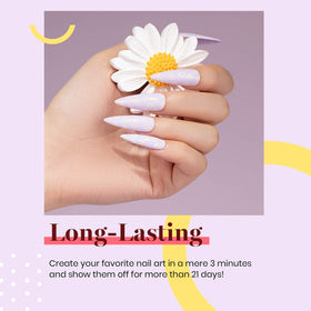 Beetles Gel Polish cured nails close-up showing glossy durable finish benefit