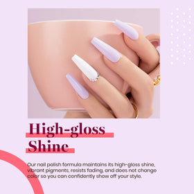 Beetles Gel Polish on model nails demonstrating wearable shade benefit