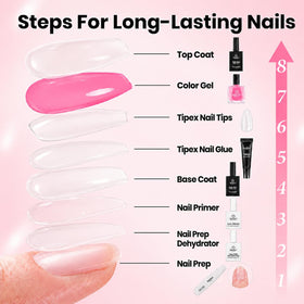 beetles Gel Polish close-up of reinforced apex for added nail strength