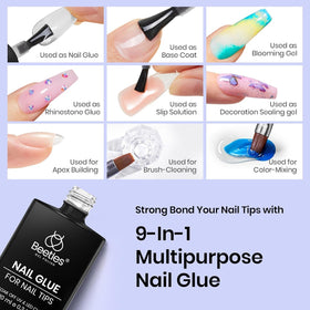 Beetles glue securing rhinestones illustrating strong adhesive hold benefit