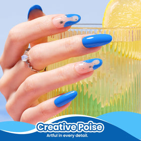 Beetles Gel Polish curing under LED lamp demonstrating quick drying and durable finish