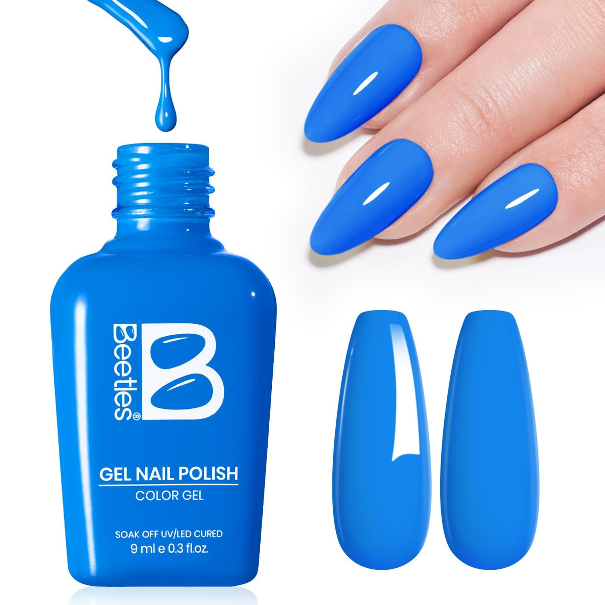Beetles Gel Polish worn in summer setting showing vibrant holiday-ready look benefit