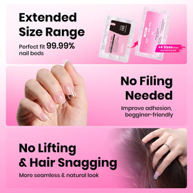 Beetles styled nails in salon setting showing professional-looking results benefit