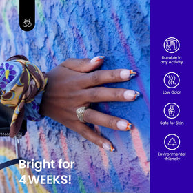 Beetles Sapphire Love lifestyle summer nails outfit pairing for attention-grabbing color