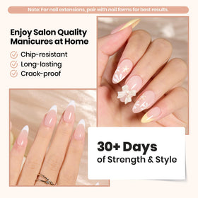 Beetles Gel Polish bottle held in hand showing compact kit size and portability