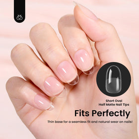 Beetles tip beside a finger showing scale and ready-to-wear benefit