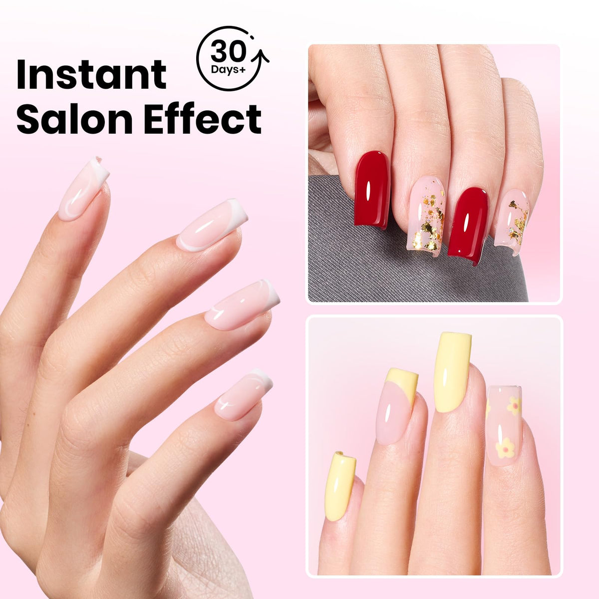 beetles gel polish spread of 192 short square tips for perfect sizing