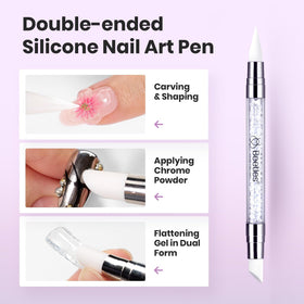 beetles Gel Polish double-head silicone pen shaping a raised nail design