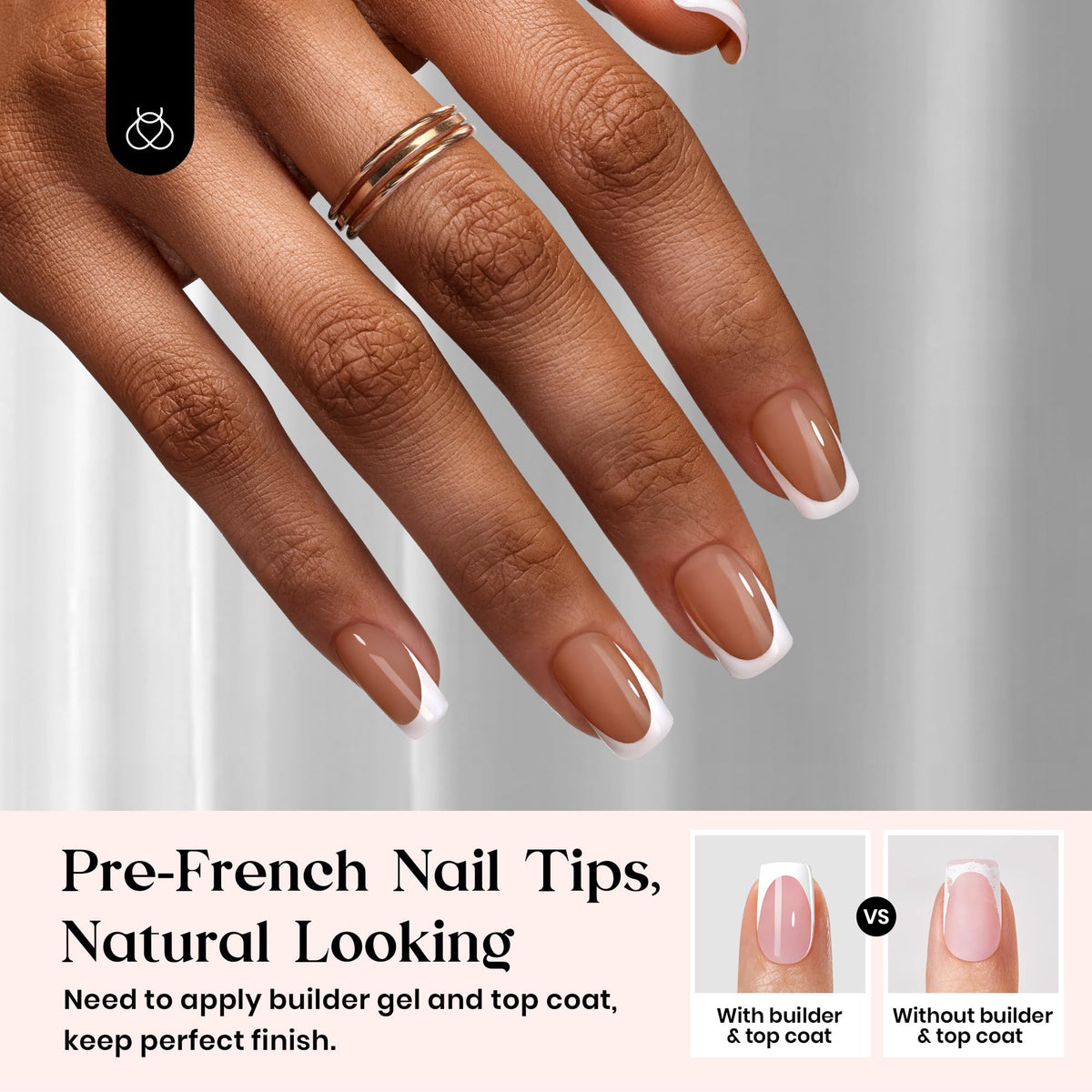 Beetles close-up of a single nail showing smooth gel finish and durability