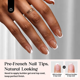 Beetles close-up of a single nail showing smooth gel finish and durability