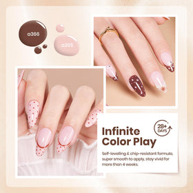 beetles six bottles arranged flatlay displaying color range for versatile manicures
