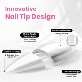 Beetles Gel Polish laid out size chart and 192 tips for easy matching