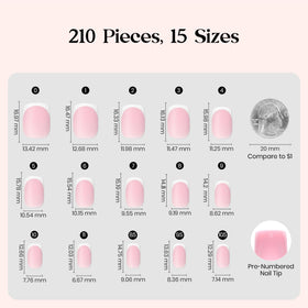 beetles layout of 15 sizes labeled 0–14 for fast size matching and selection