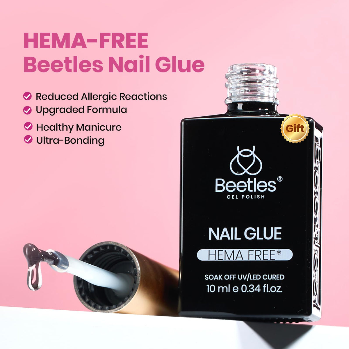 Beetles Gel Polish layout displaying 12 sizes from small to large