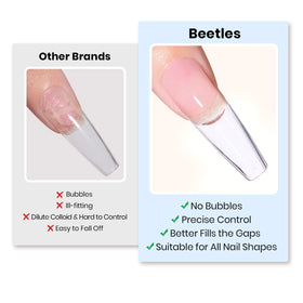 beetles Gel Polish sculpting 3D nail art detail showcasing stable build and hold