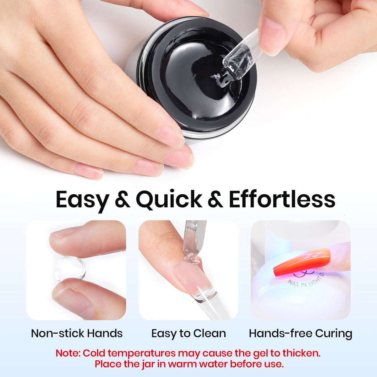 beetles Gel Polish close-up of thick gel texture for precise non-runny application