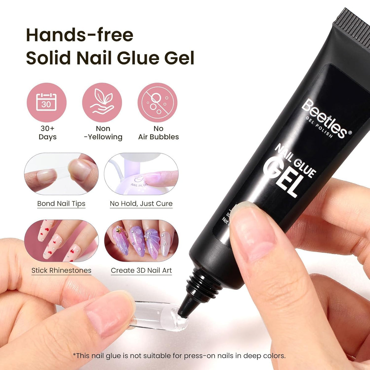 beetles solid glue tube tip for neat application and hands-free curing