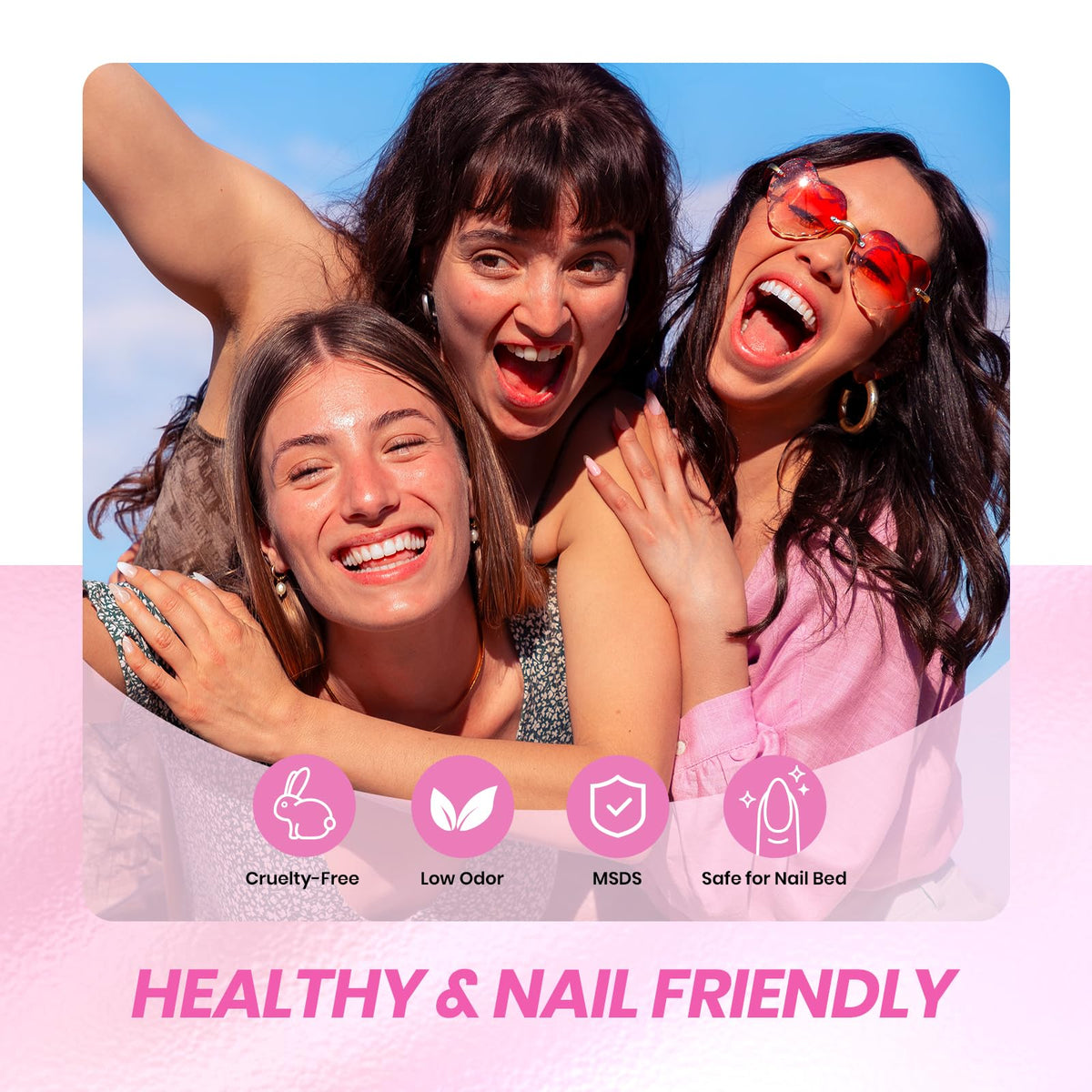 beetles lifestyle scene with manicure tools for spring-inspired styling