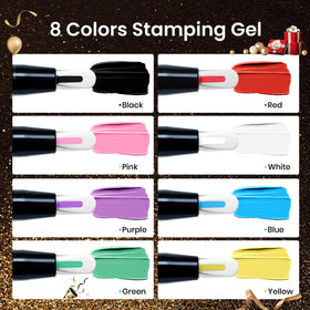 beetles stamping plates detail with hearts butterflies and French tip guides