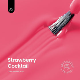 Beetles brush applying Strawberry Cocktail gel showing creamy, even texture