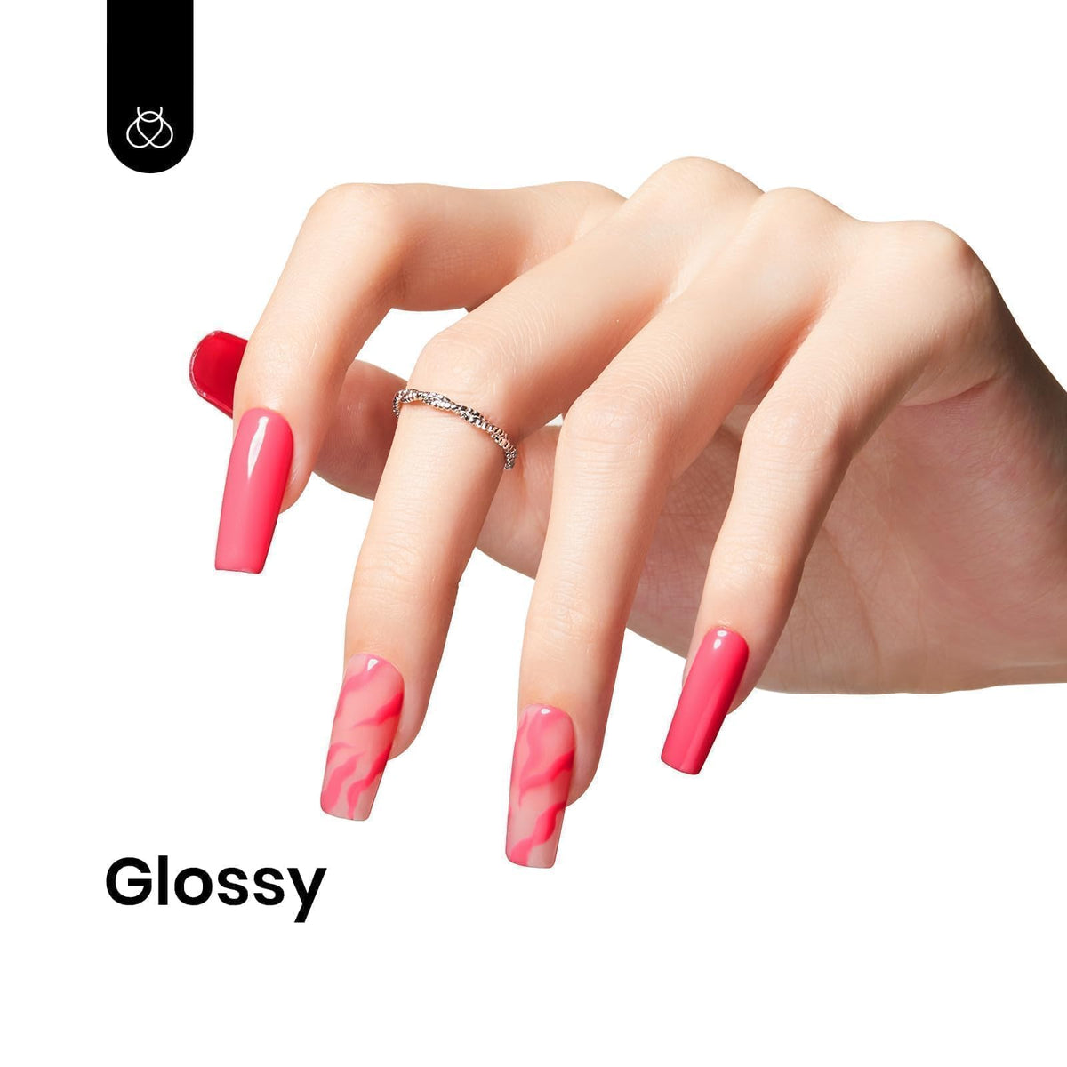 Beetles nail wheel swatches demonstrating true Strawberry Cocktail coral-pink