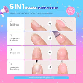Beetles Gel Polish color swatches on tip wheel showing six sheer nude shades