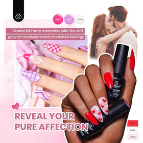 beetles jelly pink polish texture closeup for glossy vibrant finish