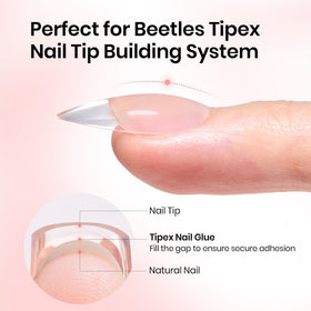 Beetles precision nozzle close-up enabling controlled glue flow