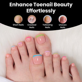 Beetles toes in sandals showing natural look and summer-ready styling benefit