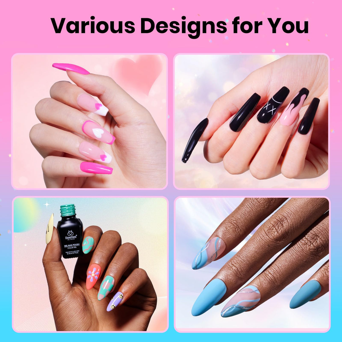 beetles tools and accessories closeup with files and cuticle pusher for precision