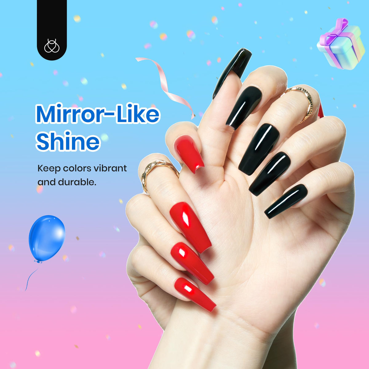 beetles 15ml bottle next to ruler illustrating compact size and multiple manicures benefit
