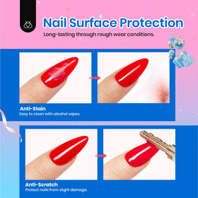 beetles cured nails close-up showing mirror-like shine and long-lasting protection benefit
