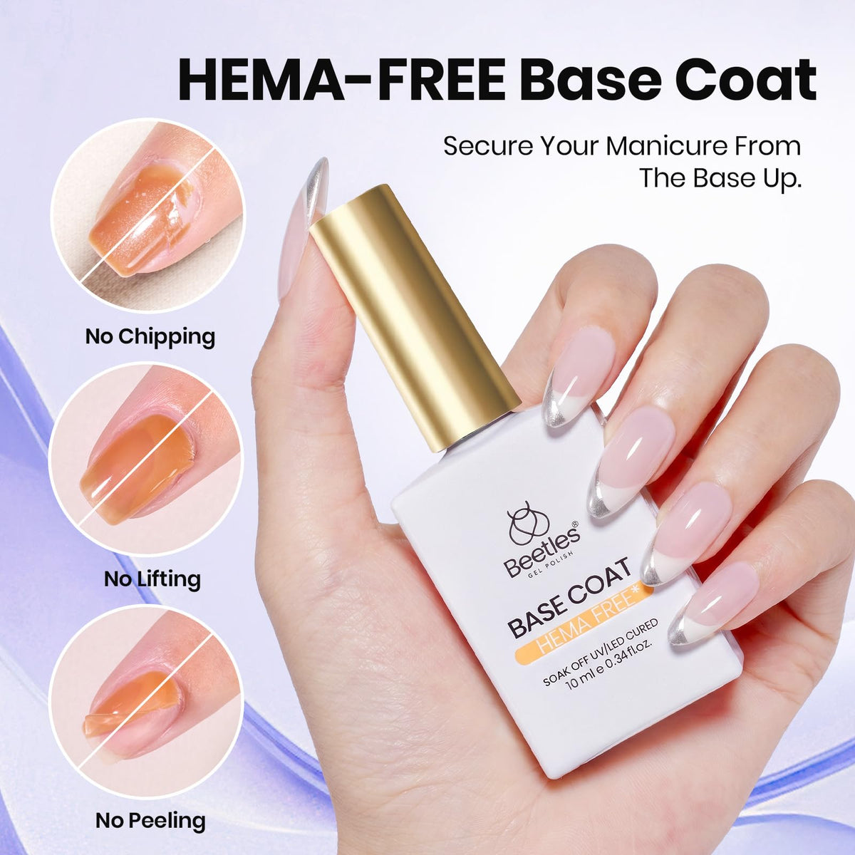beetles top coat glossy finish on nail for long-lasting shine