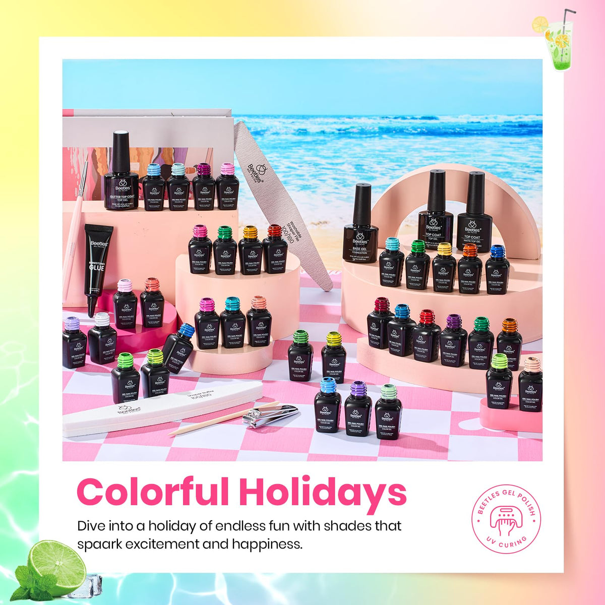 beetles top coats and manicure tools flatlay highlighting versatility and value