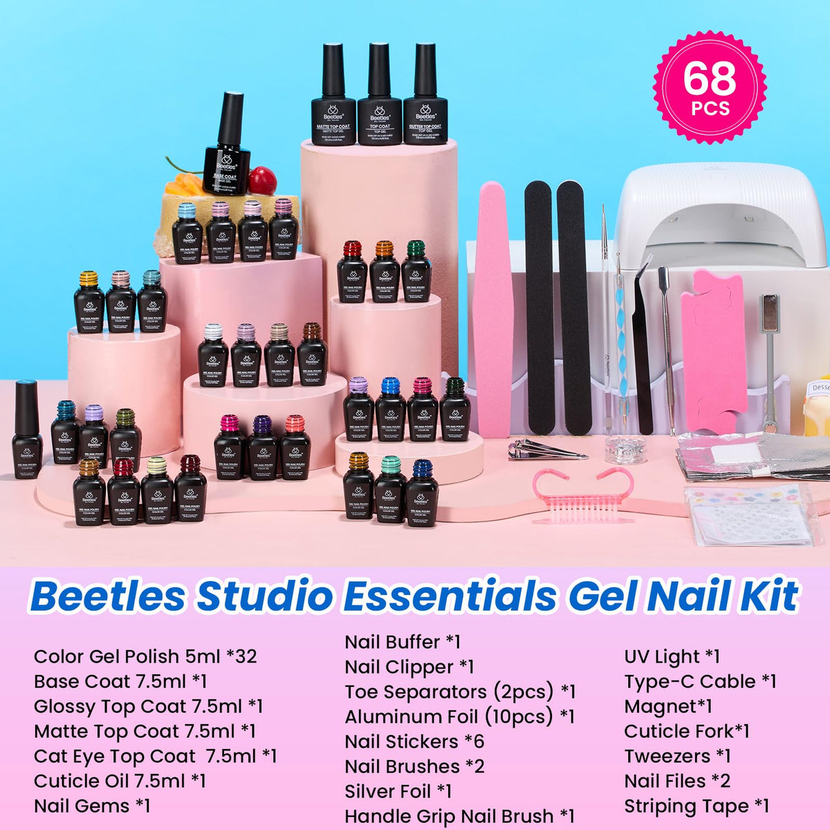 beetles uv led lamp curing nails quickly for consistent salon-quality finish