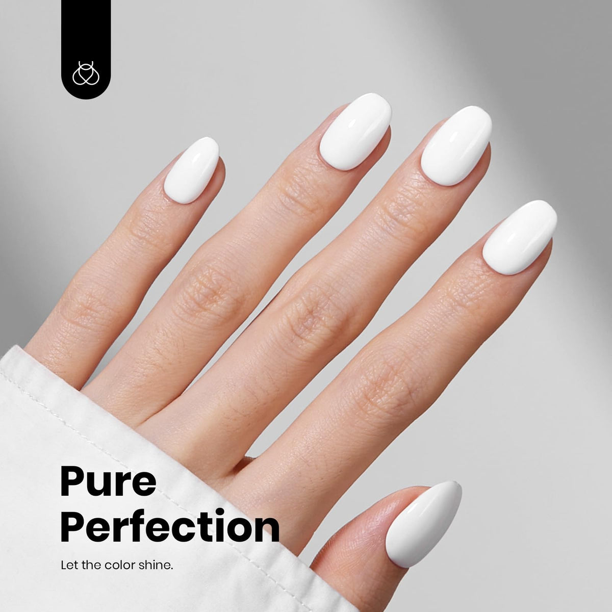 Beetles gel applied as French tip demonstration highlighting crisp lines