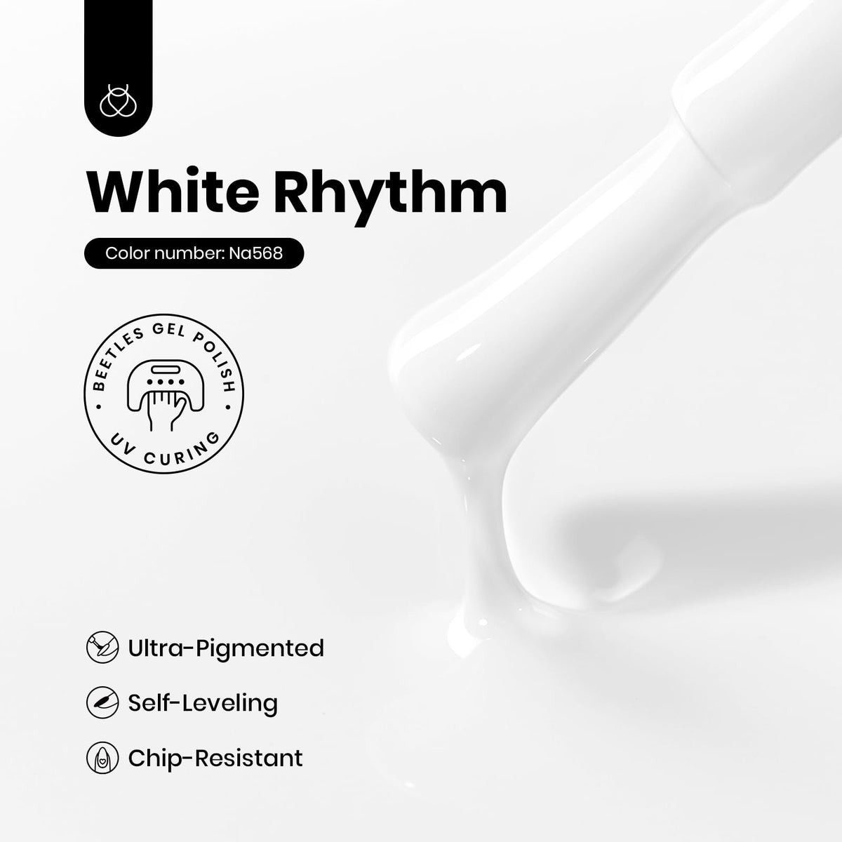 Beetles brand color swatches demonstrating true-to-bottle white opacity