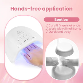 beetles Gel Polish wide nozzle close-up for controlled, no-bubble application benefit