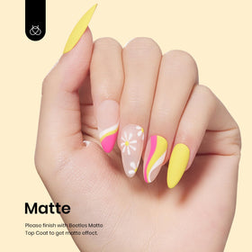 Beetles swatch set of nails showing buildable opacity and shine